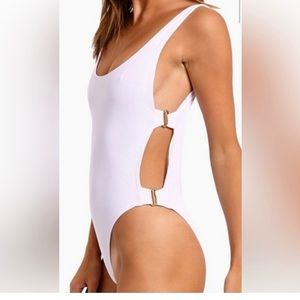 L space Myra ribbed one piece